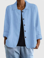 Oda | Women's Ribbed Open-Front Top