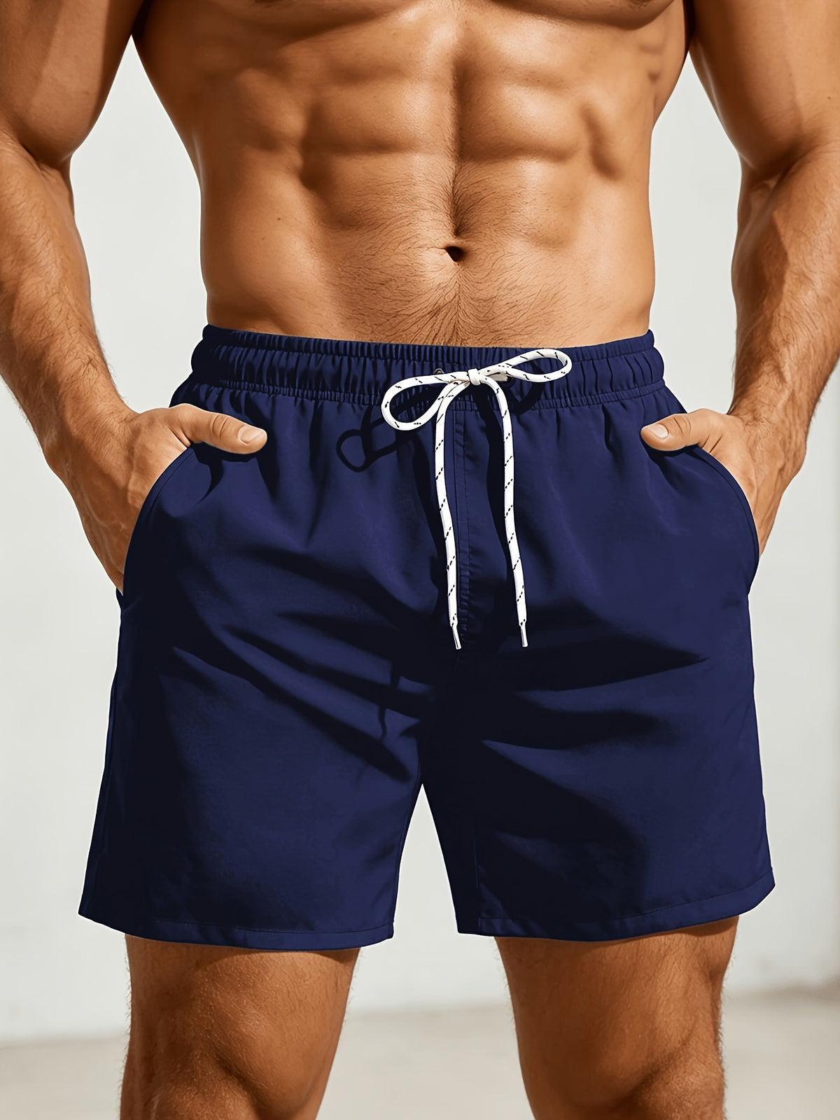 Arjen | Men's Drawstring Beach Shorts with Pockets