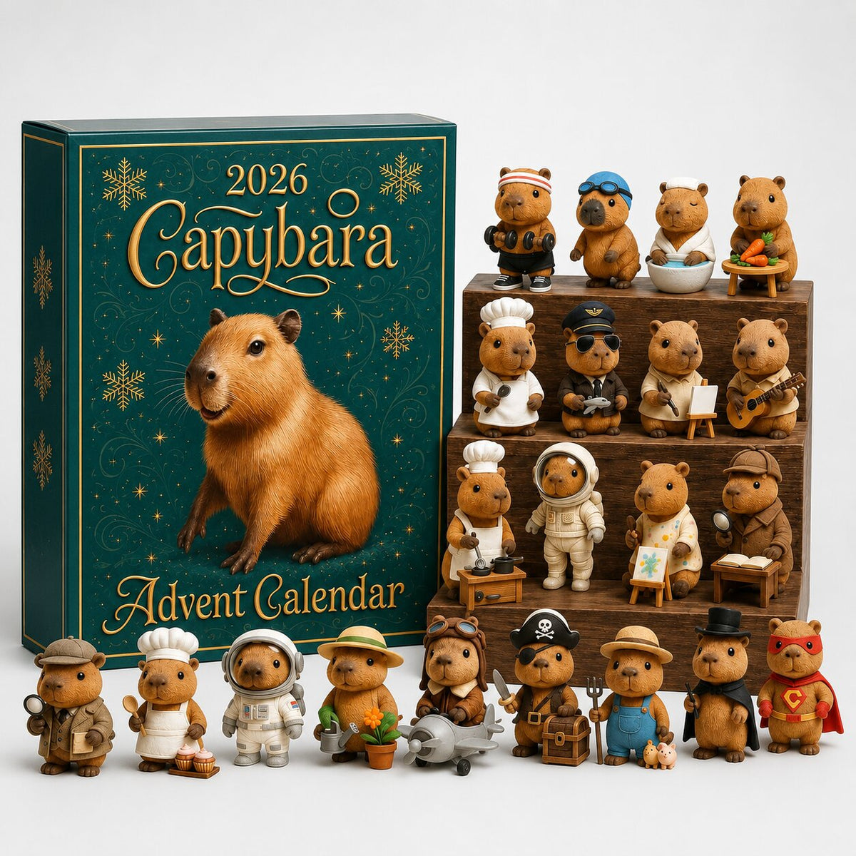 Christa | Capybara Advent Calendar Christmas Gift for Families