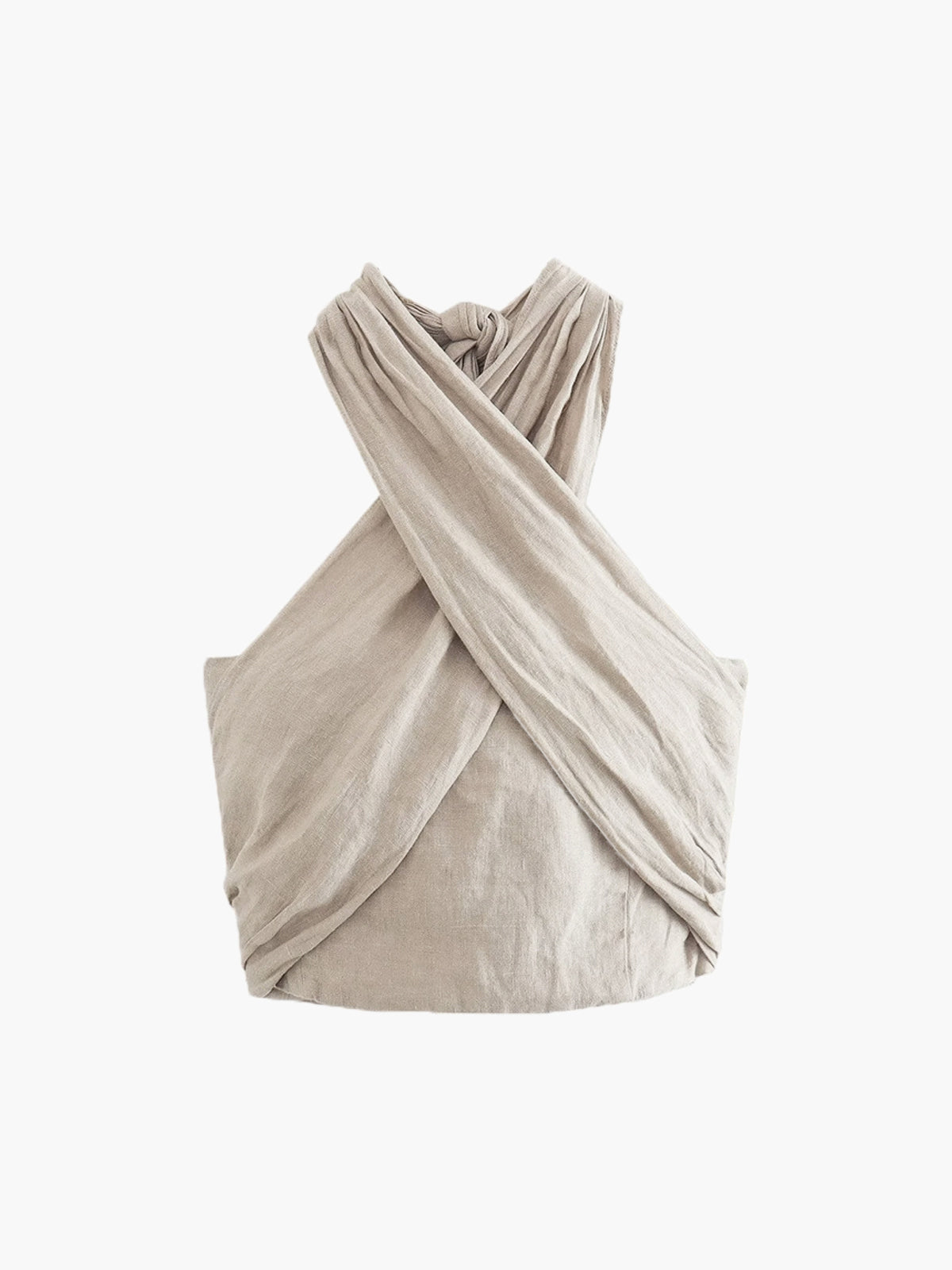 Ottilia | Women's Criss Cross Halter Tank Top Crop Top