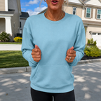 Sienna | Women's Oversized Kangaroo Pocket Crewneck Sweatshirt