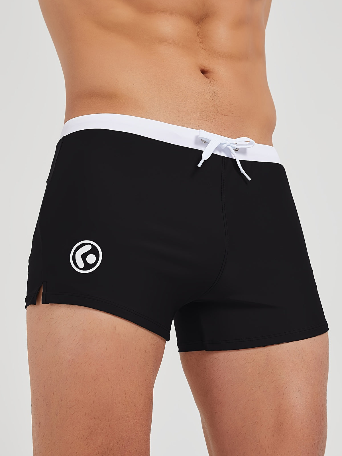 Bernard | Men's Colour-Block Drawstring Swim Trunks