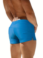 Maarten | Men's Swim Shorts with Zip Pocket & Split Hem