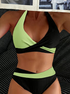 Clementine | Women's Halter Wrap Two-Piece Bikini Set