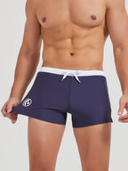 Bernard | Men's Colour-Block Drawstring Swim Trunks