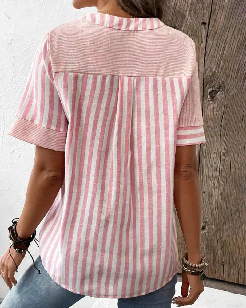 Monroe Soft Striped Blouse