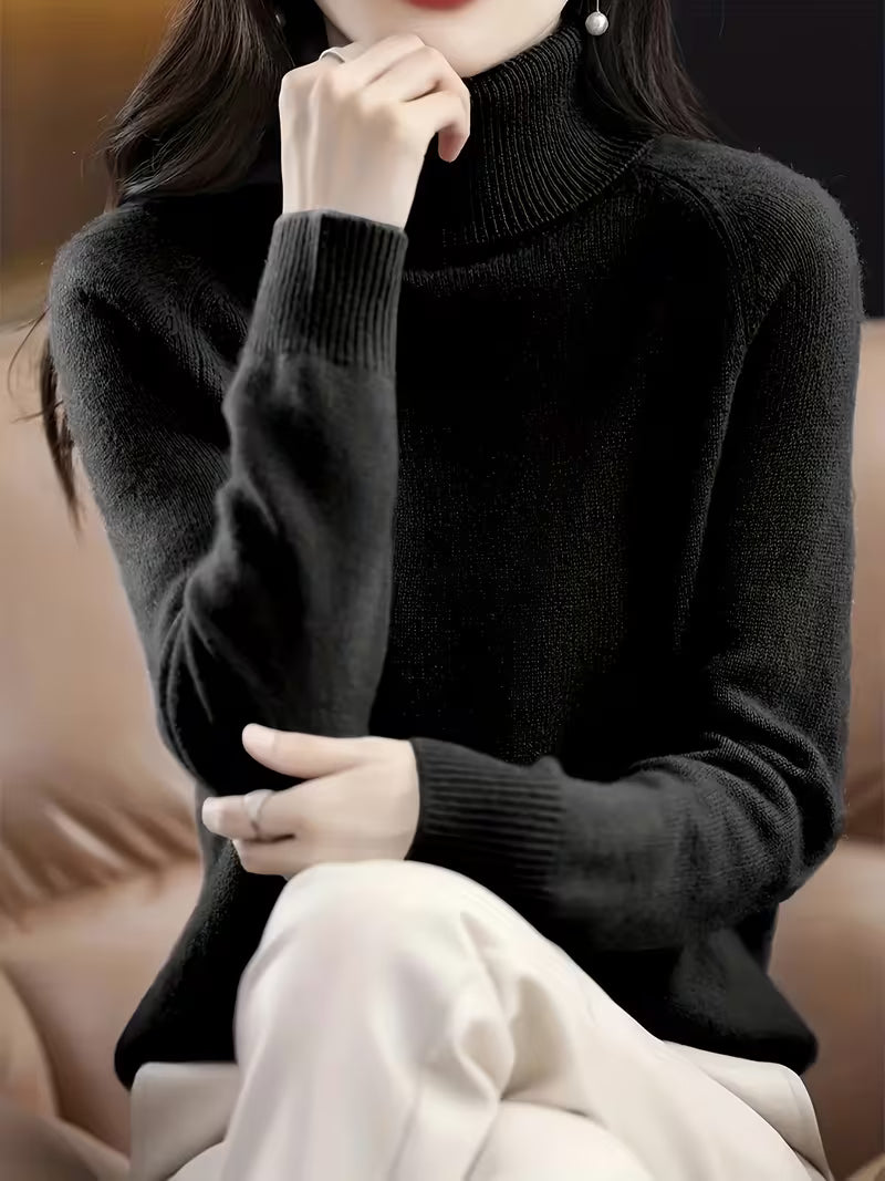 Ylva | Women's Ribbed V-Neck Sweater