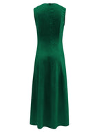 Myrthe | Women's Pintuck A-Line Sleeveless Maxi Dress