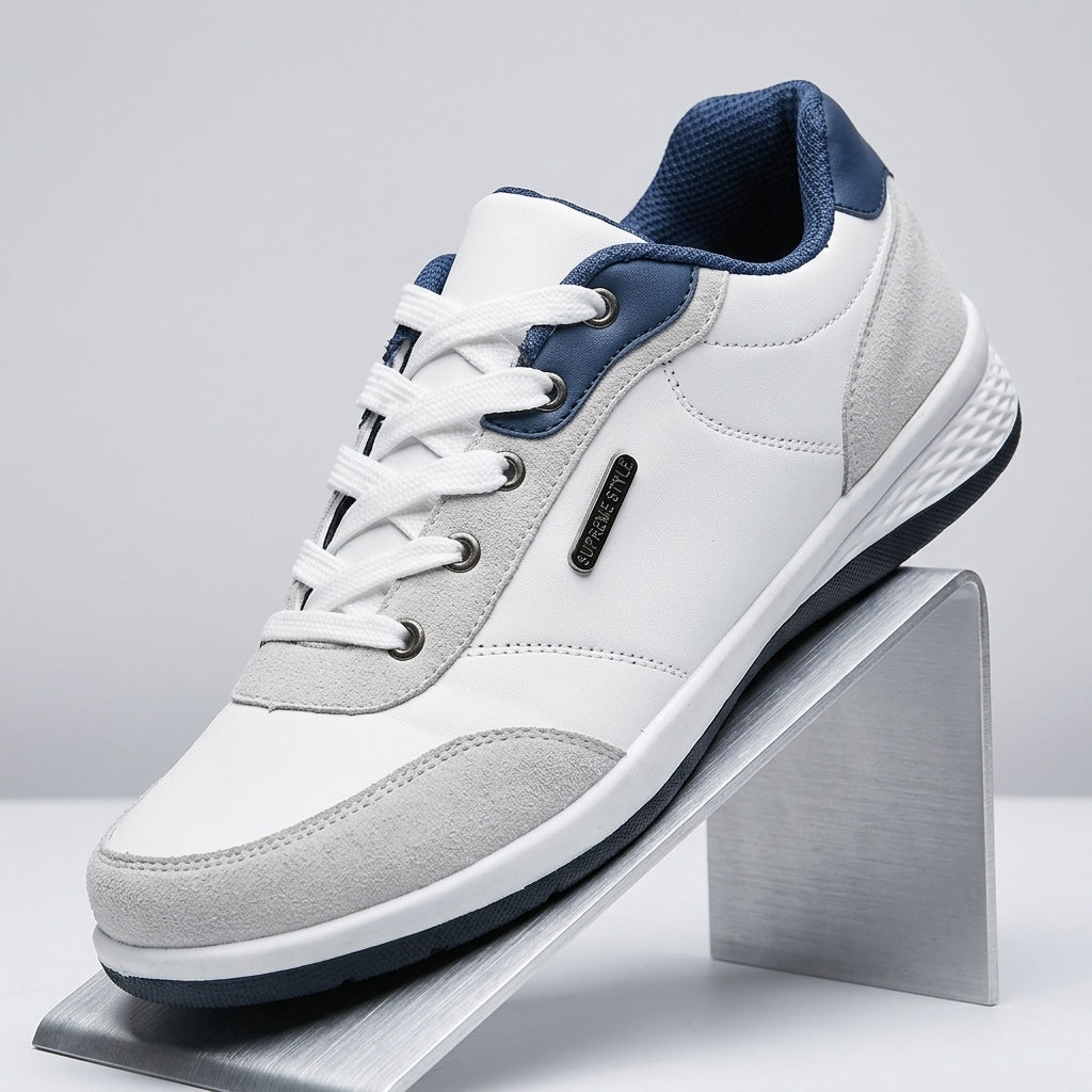 Rhys | Men's Lace-Up Leather-Look Sneakers