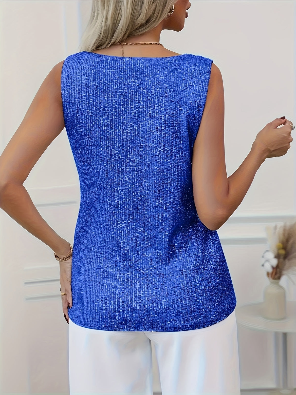 Rachel | Women's Sequin V-Neck Lace Corset Top