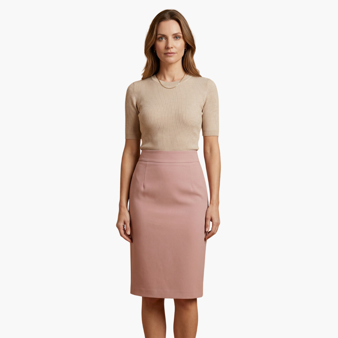 Katrien | Women's High-Waist Pencil Midi Skirt