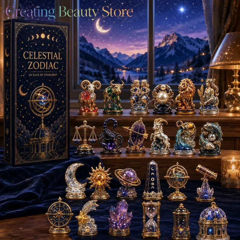 Gaelle | Advent Calendar Christmas Gift Crystal Figurine Set