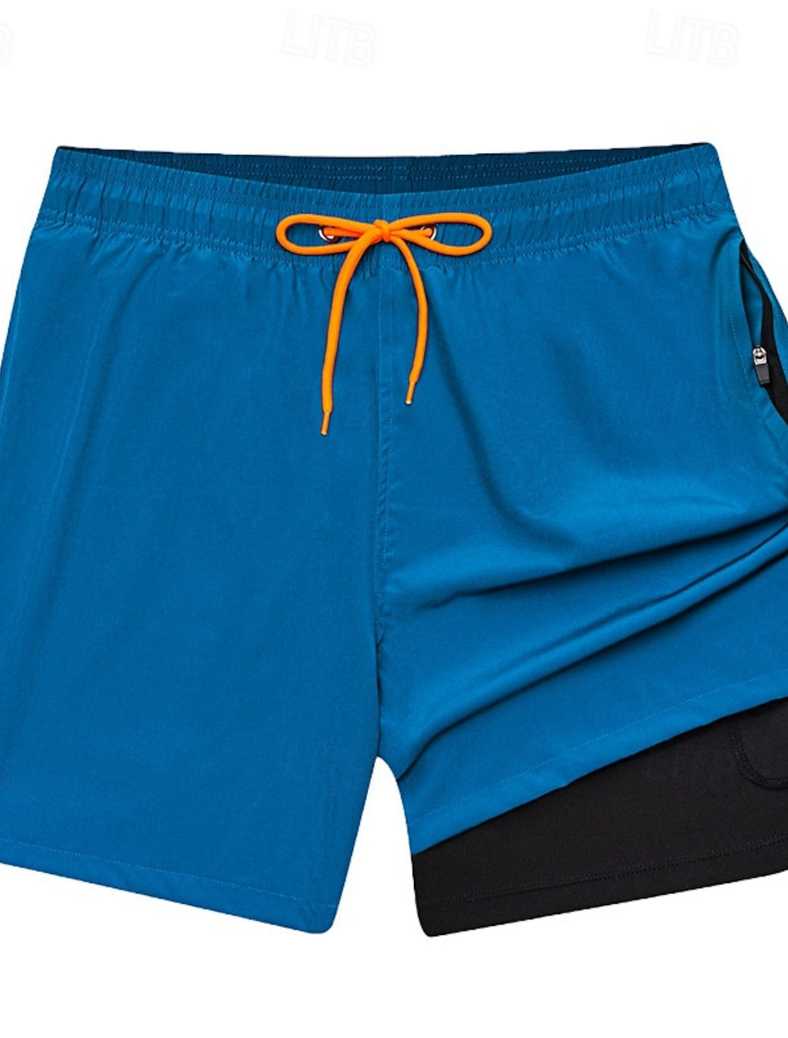 Warren | Men's Layered Drawstring Board Shorts with Pockets