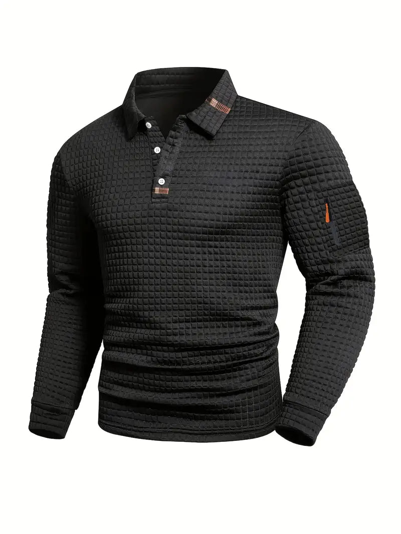 Cole | Men's Quilted Casual Sweater with Relaxed Fit