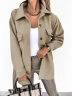 Lilian | Women's Notched Lapel Button-Front Coat