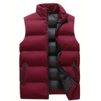 Gustav | Men's Quilted Puffer Vest with Zip Front for Layering
