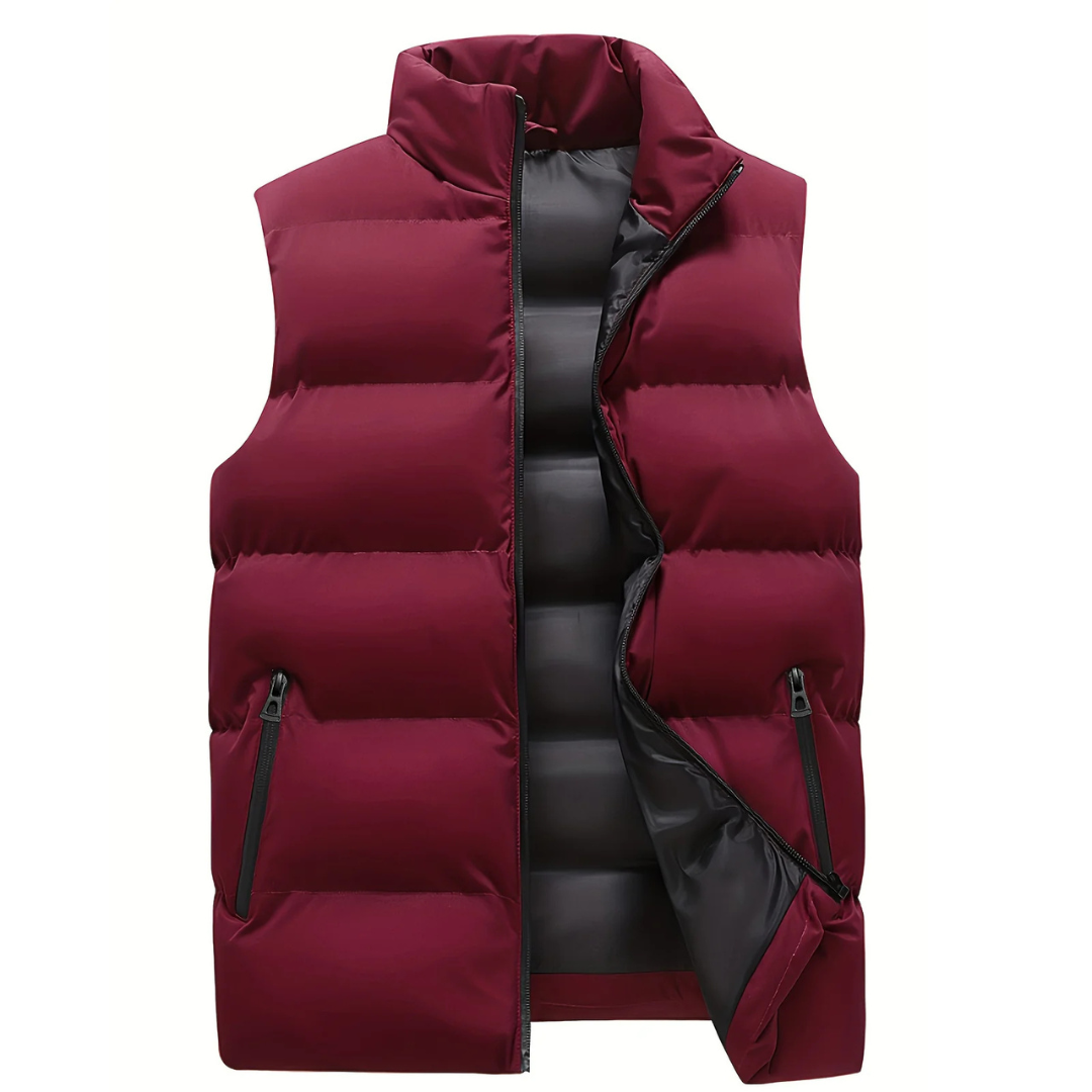 Gustav | Men's Quilted Puffer Vest with Zip Front for Layering