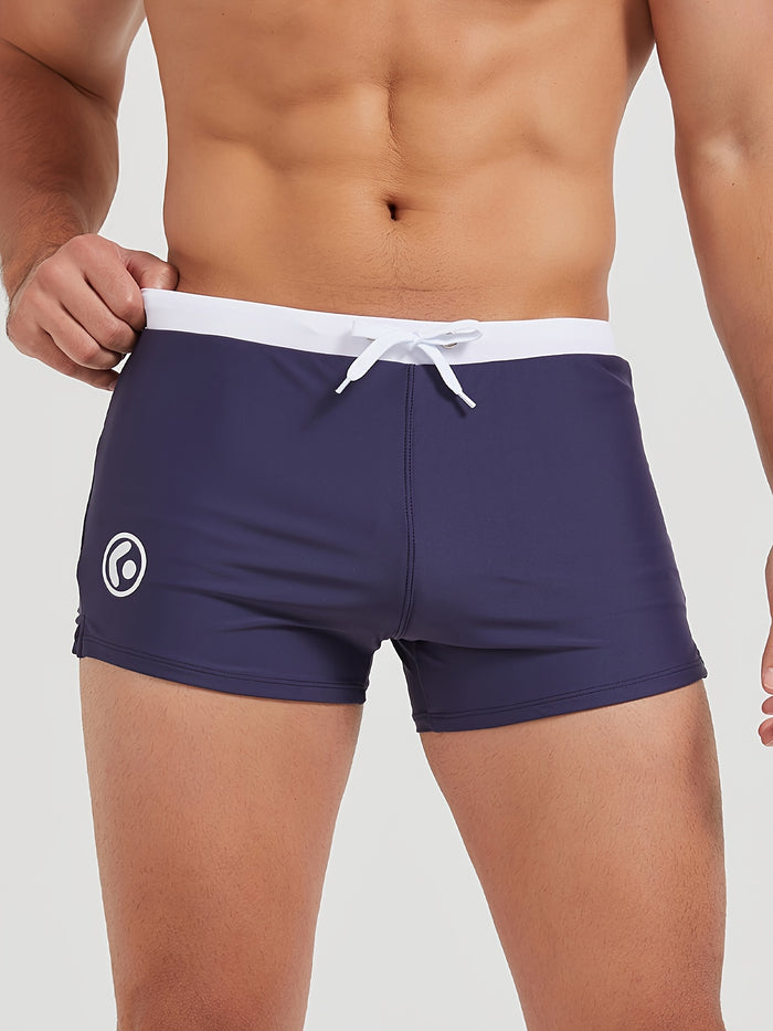 Bernard | Men's Colour-Block Drawstring Swim Trunks
