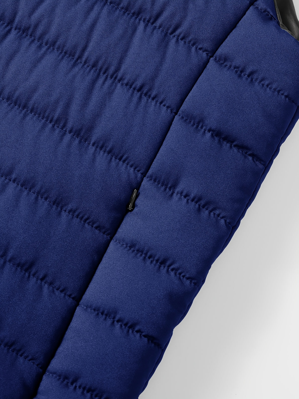 Barend | Men's Quilted Zip-Up Puffer Vest with Stand Collar