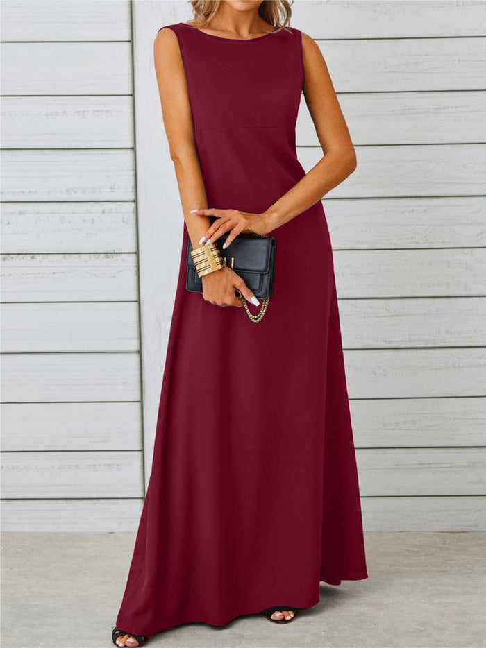 Bellamy | Women's Sleeveless A-Line Cocktail Dress Maxi