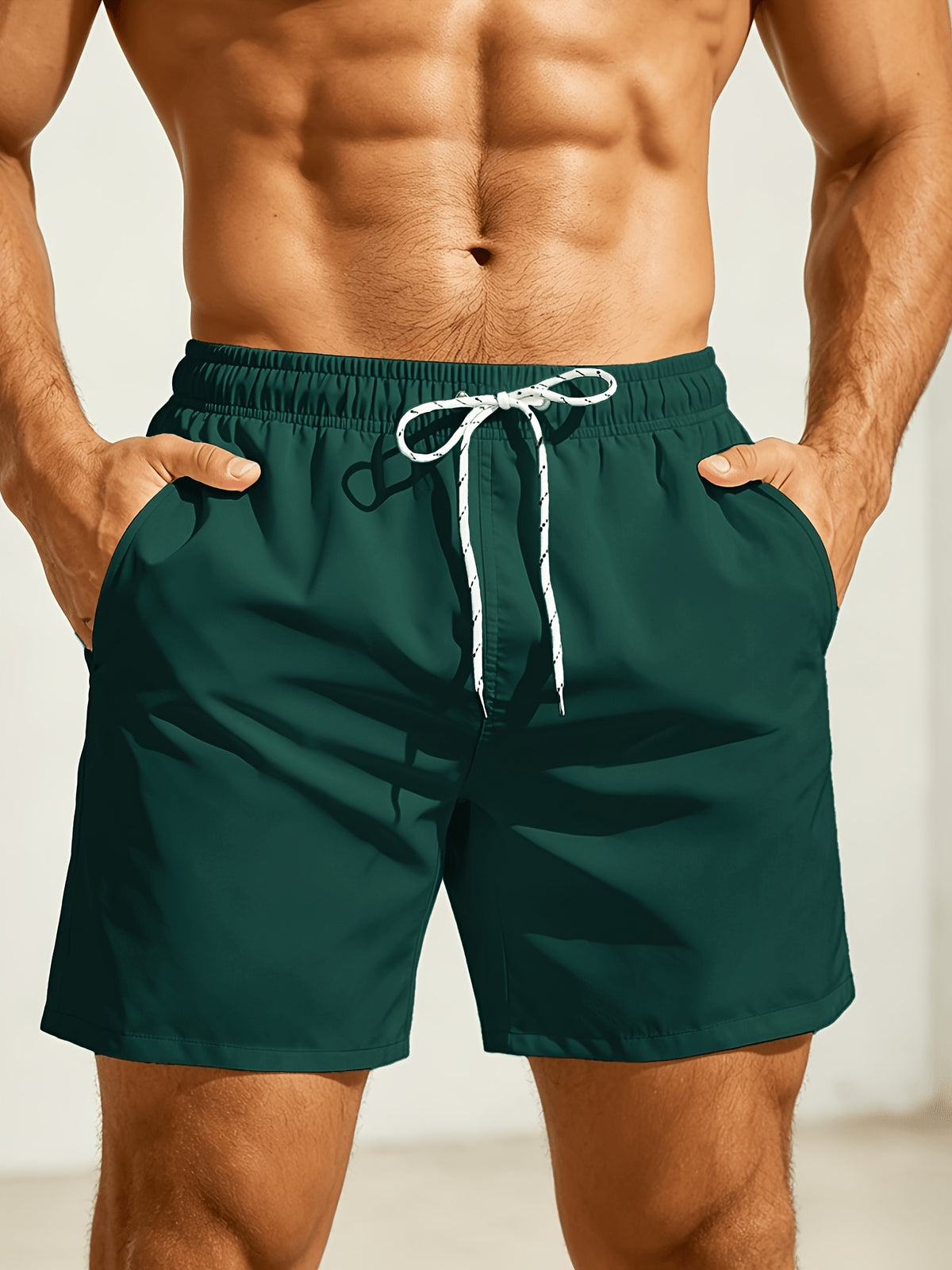 Arjen | Men's Drawstring Beach Shorts with Pockets