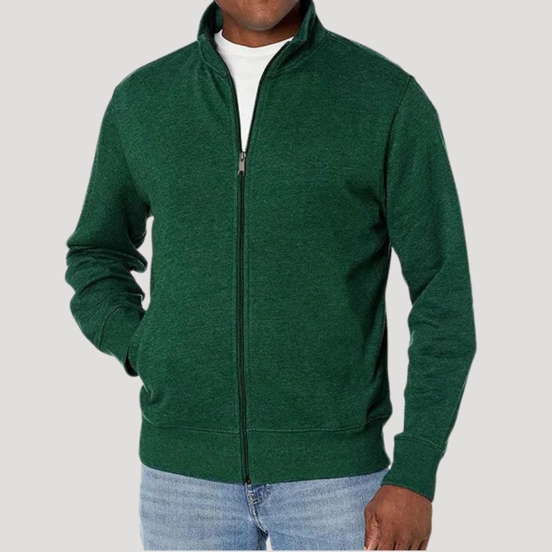 Vincent | Men's Tailored Zip-Up Mid-Season Jacket