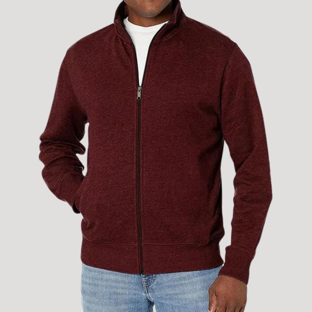 Vincent | Men's Tailored Zip-Up Mid-Season Jacket