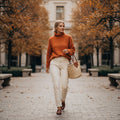 Everly | Women's Relaxed Mock Turtleneck Knit Sweater