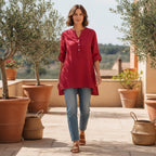 Estelle | Women's Relaxed Button Tunic