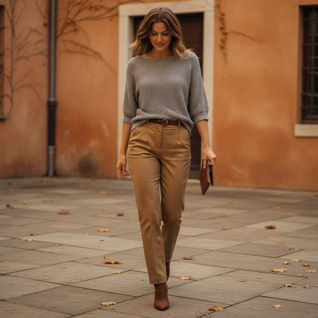 Estelle | Women's Relaxed-Fit V-Neck Knit Pullover