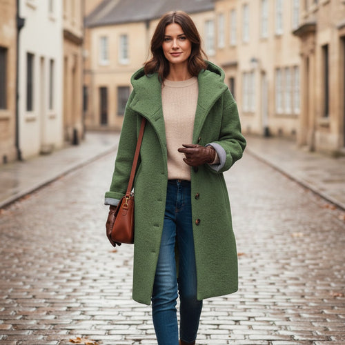 Amara | Women's Elegant High-Collar Winter Coat