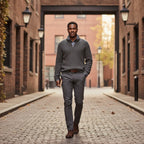 Marcus | Men's Zip Collar Classic Sweater
