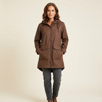 Karen | Women's Long Hooded Raincoat - Waterproof Rain Jacket