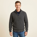 Joel | Men's Quarter Zip Long Sleeve Knit Sweater