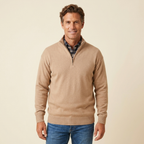 Luke | Men's Long Sleeve Zip-Up Sweater