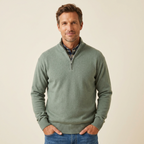 Luke | Men's Long Sleeve Zip-Up Sweater