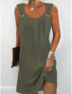 Sabrina | Women's Halter Ring-Strap Mini Dress