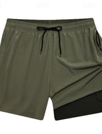 Warren | Men's Layered Drawstring Board Shorts with Pockets