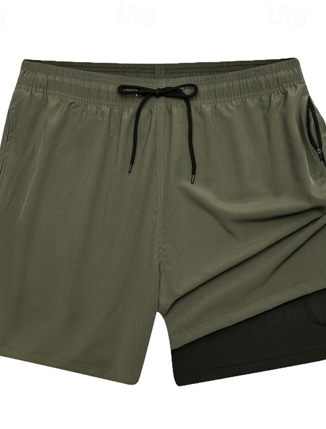 Warren | Men's Layered Drawstring Board Shorts with Pockets