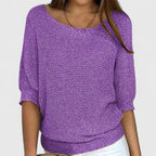 Estelle | Women's Relaxed-Fit V-Neck Knit Pullover