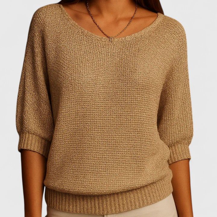 Estelle | Women's Relaxed-Fit V-Neck Knit Pullover