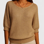 Estelle | Women's Relaxed-Fit V-Neck Knit Pullover