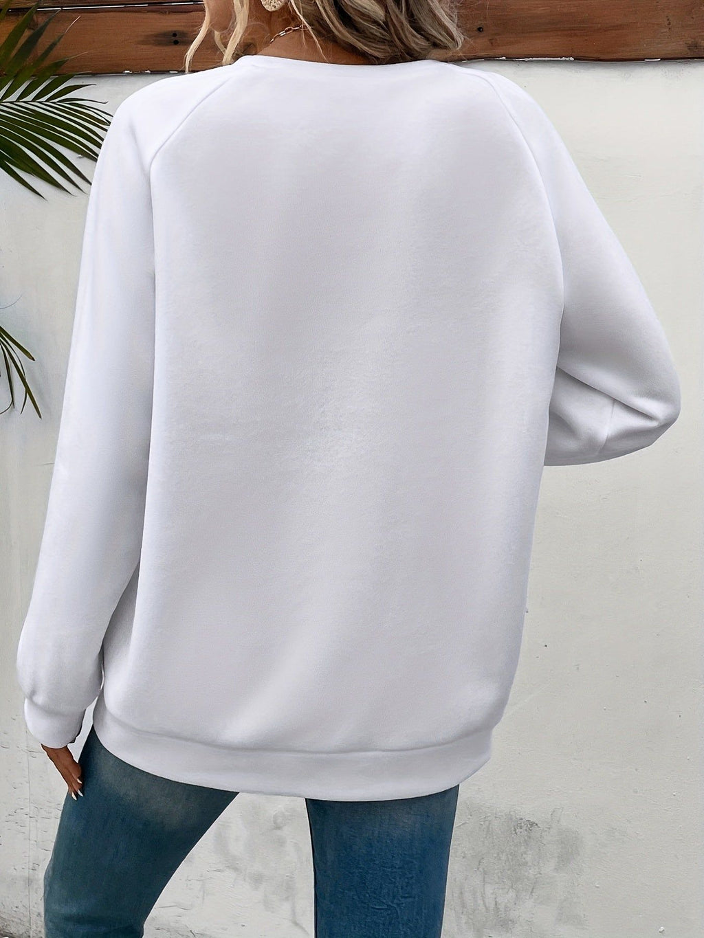 Paulien | Women's Heart-Print Crew Neck Sweater