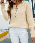 Pearl | Women's Round Neck Relaxed-Fit Sweater