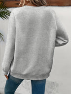 Paulien | Women's Heart-Print Crew Neck Sweater