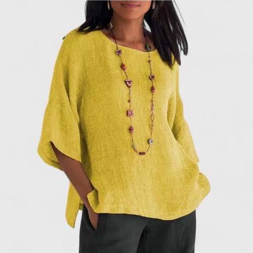 Ava | Women's Relaxed-Fit Round Neck Blouse