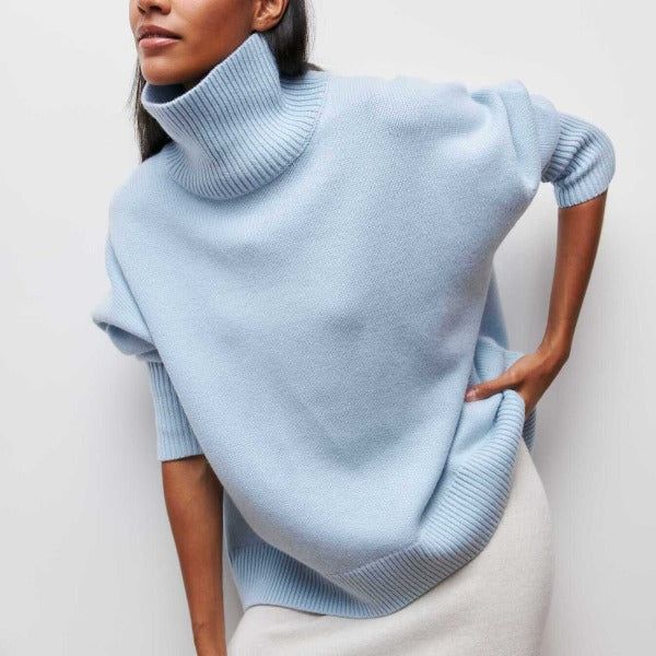 Romy | Women's Turtleneck Knit Sweater – Winter Style