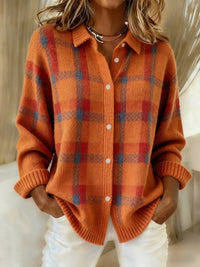 Sofie | Women's Button-Front Long Sleeve Knit Shirt