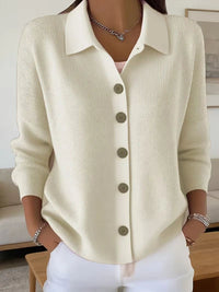 Nora | Women's V-Neck Button-Front Cardigan