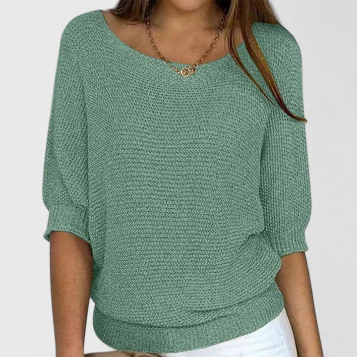 Isla | Women's Relaxed Crew Neck Comfortable Sweater